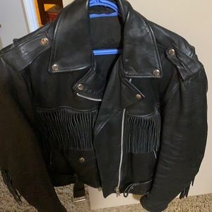 leather riding jacket